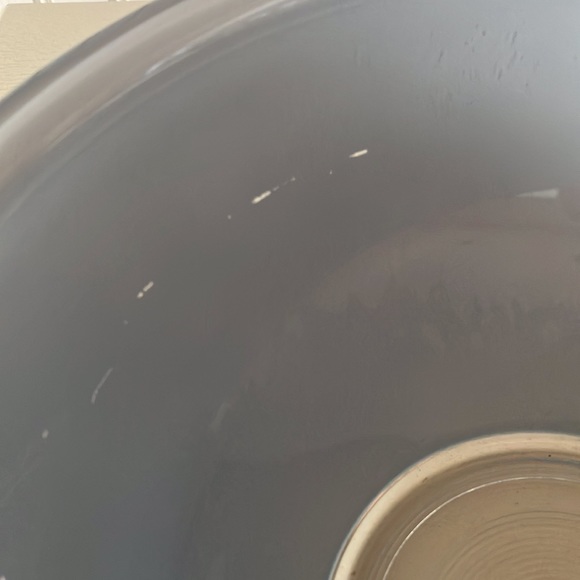 Vintage Pyrex Corning Blue Mixing Bowl With Clear Bottom 2 1/2 Quarts, #325 - Picture 5 of 8